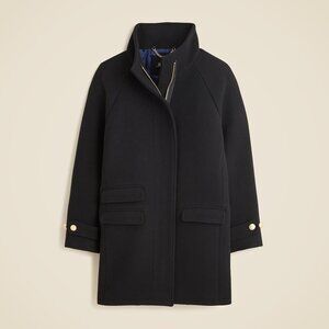 J. Crew Toscana coat in Italian stadium-cloth wool blend Black Size 16 NWT
